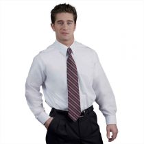Men's Tailored Plain Collar Pinpoint Oxford LongSleeve Shirt