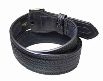 Sam Browne Fully Hook Lined Duty Belt, 2-1/4" Wide